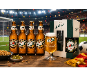 מארז בירה San Miguel עם כוס ממותגת ו-4 בקבוקים