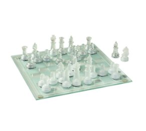 שחמט שולחני גדול זכוכית דקורטיבי