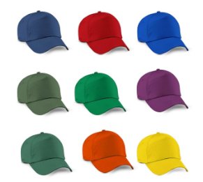 כובע כותנה בסגירת סקוטש במגוון צבעים לבחירה