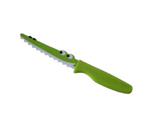 סכין מיני שף המותאמת לילדים בצורת תנין