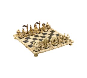 שחמט שולחני בסגנון מיתולוגיה יוונית
