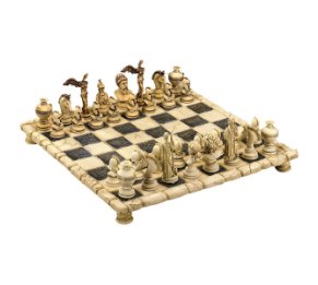 שחמט שולחני גדול בסגנון מיתולוגיה יוונית